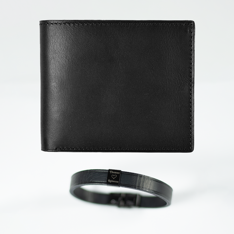 Bifold Leather Wallet 3.0 and Leather Bracelet