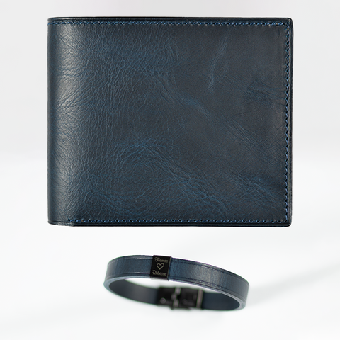 Bifold Leather Wallet 3.0 and Leather Bracelet