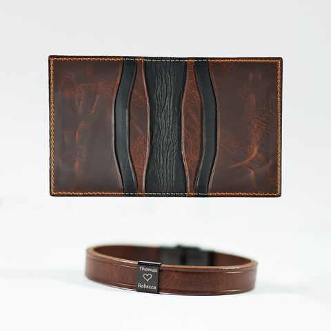 Leather Cardholder 3.0 and Bracelet