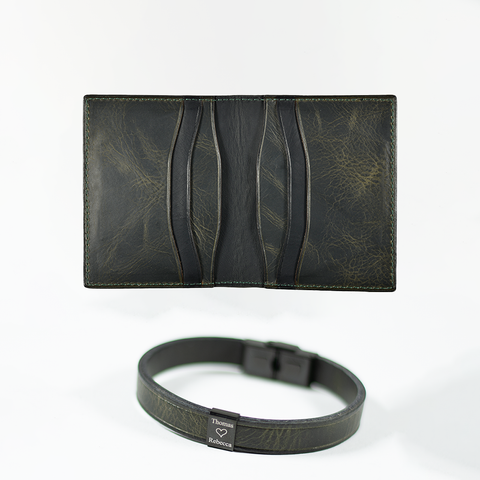 Leather Cardholder 3.0 and Bracelet