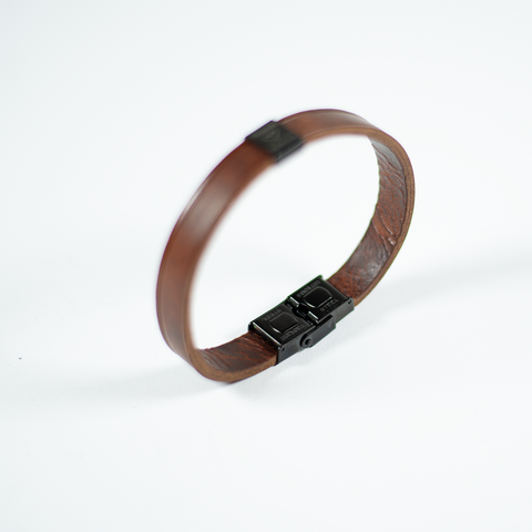 Leather Bracelet | Two Names and Heart