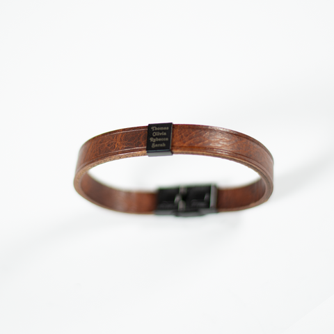 Leather Bracelet | Up to four names